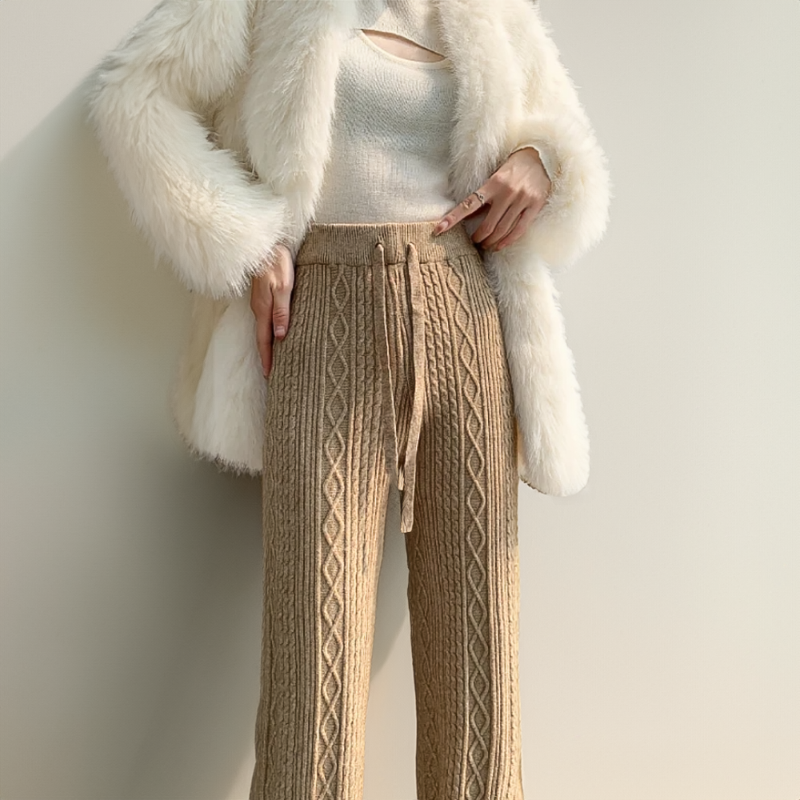 VELOURA CASHMERE KNITTED SWEATPANTS