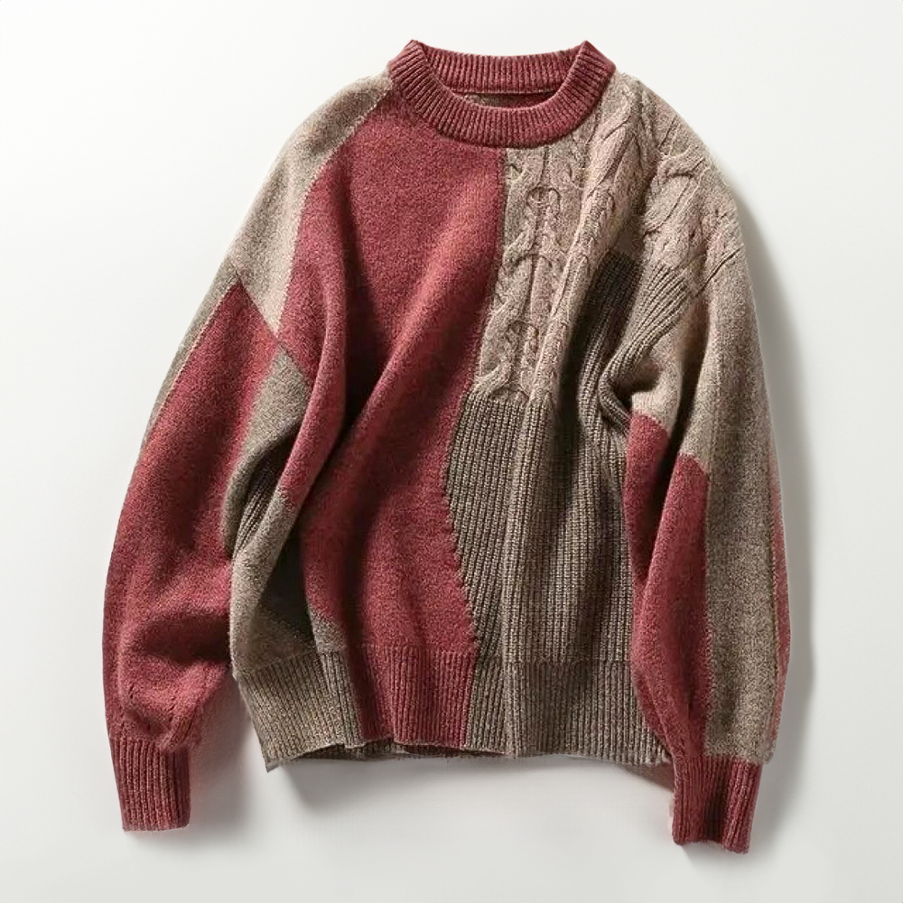 VINTAGE COUTURE PATCHWORK SWEATER