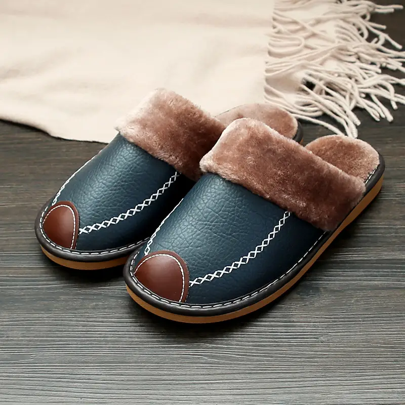 ADRIEN-RÊMY SHERPA EDGE LEATHER SLIPPER