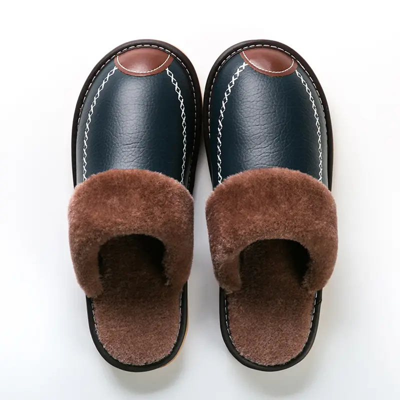 ADRIEN-RÊMY SHERPA EDGE LEATHER SLIPPER