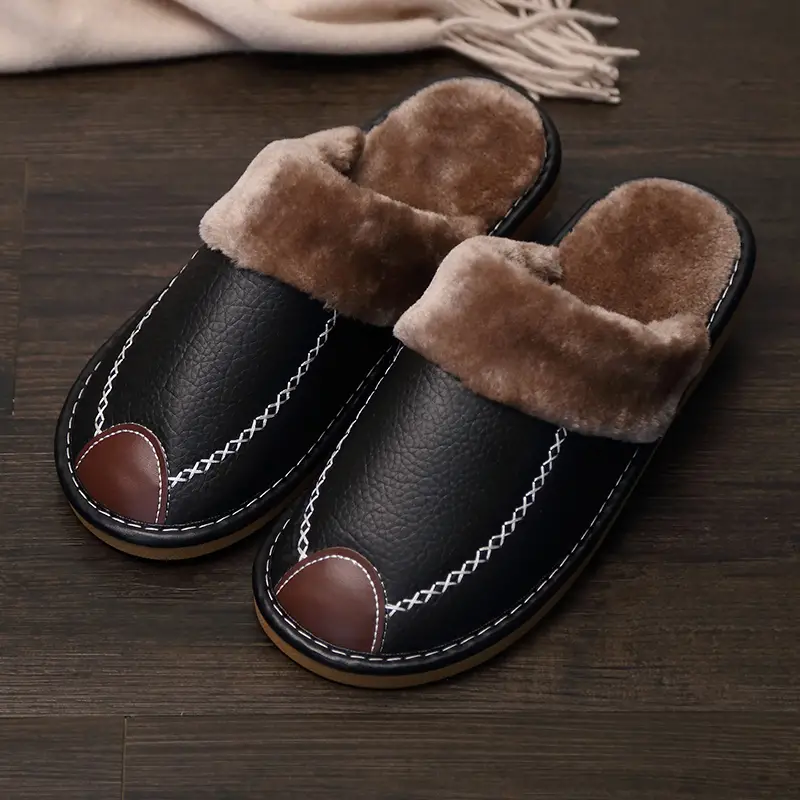 ADRIEN-RÊMY SHERPA EDGE LEATHER SLIPPER