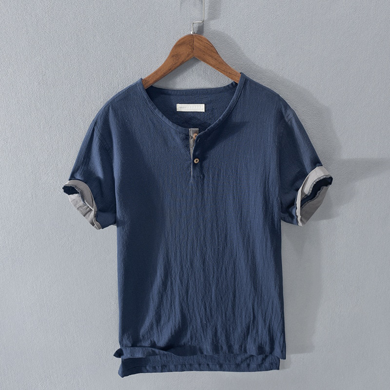 Charleston Cotton Henley Shirt
