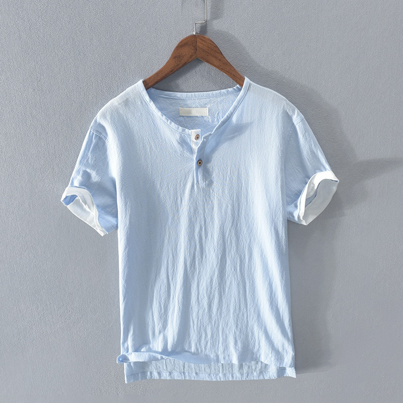Charleston Cotton Henley Shirt