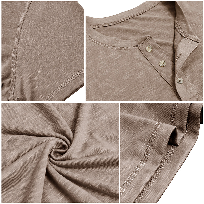LUCIANNO CLASSIC SLUB COTTON HENLEY
