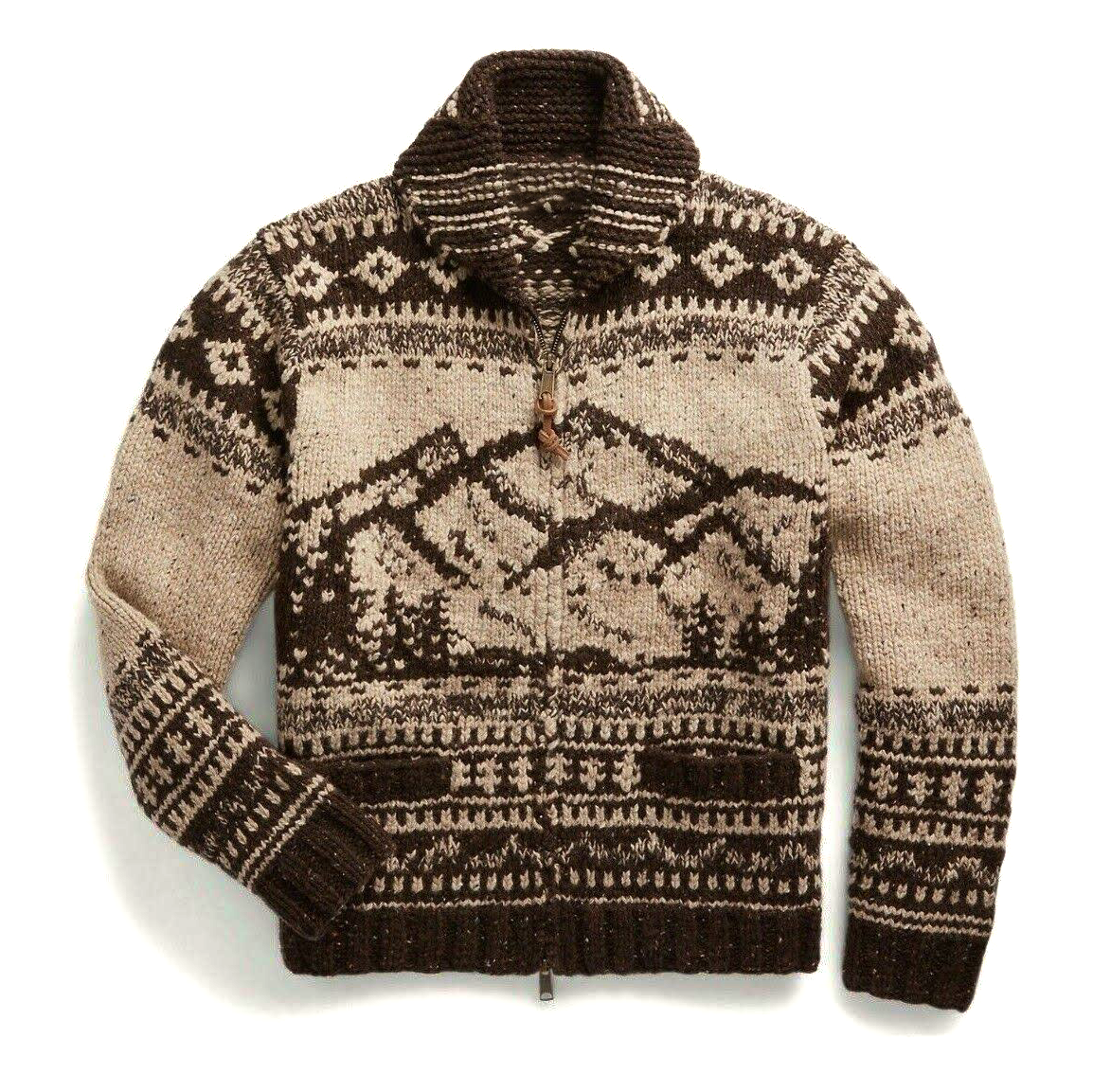 VINCÉNZIO JACQUARD WOOL CARDIGAN