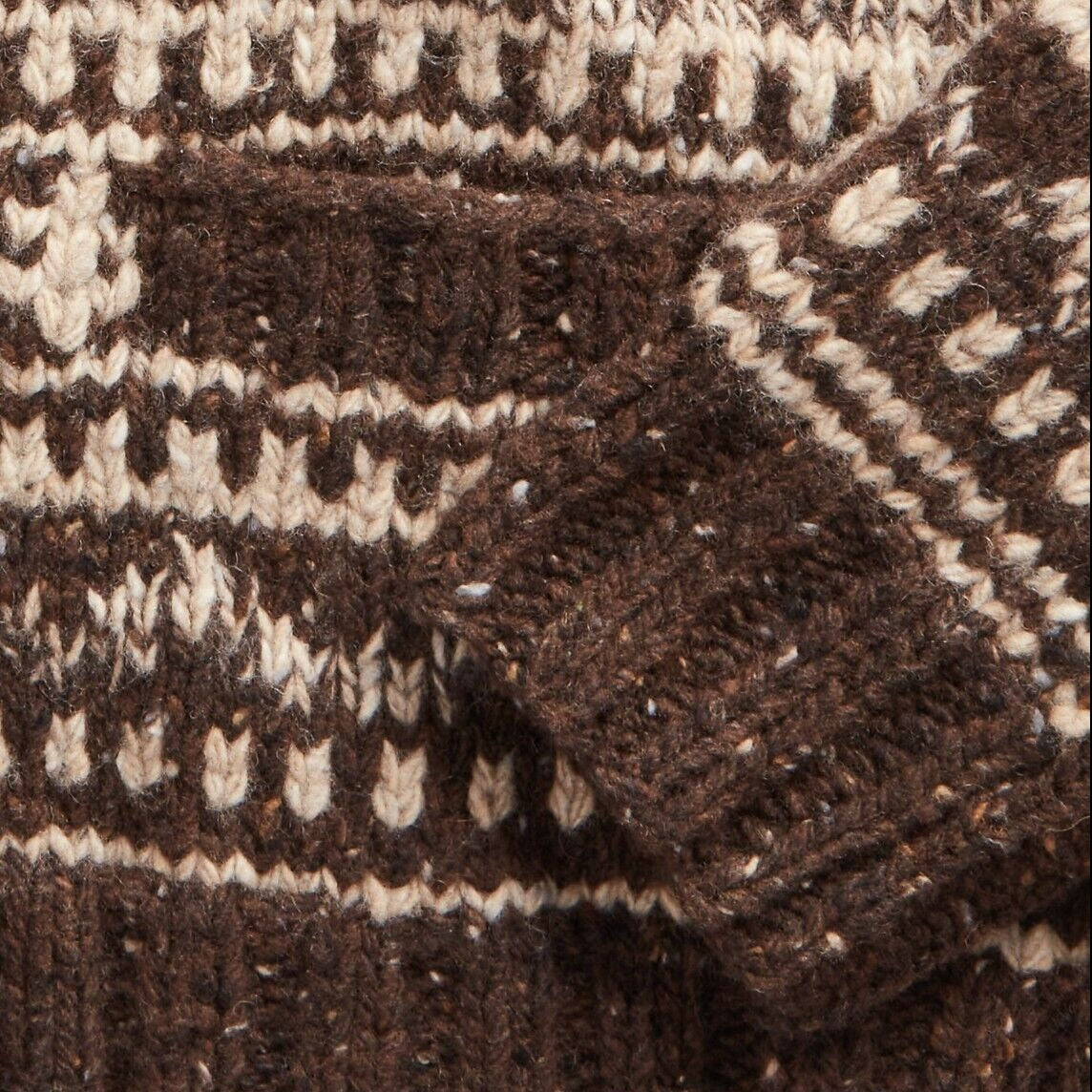 VINCÉNZIO JACQUARD WOOL CARDIGAN