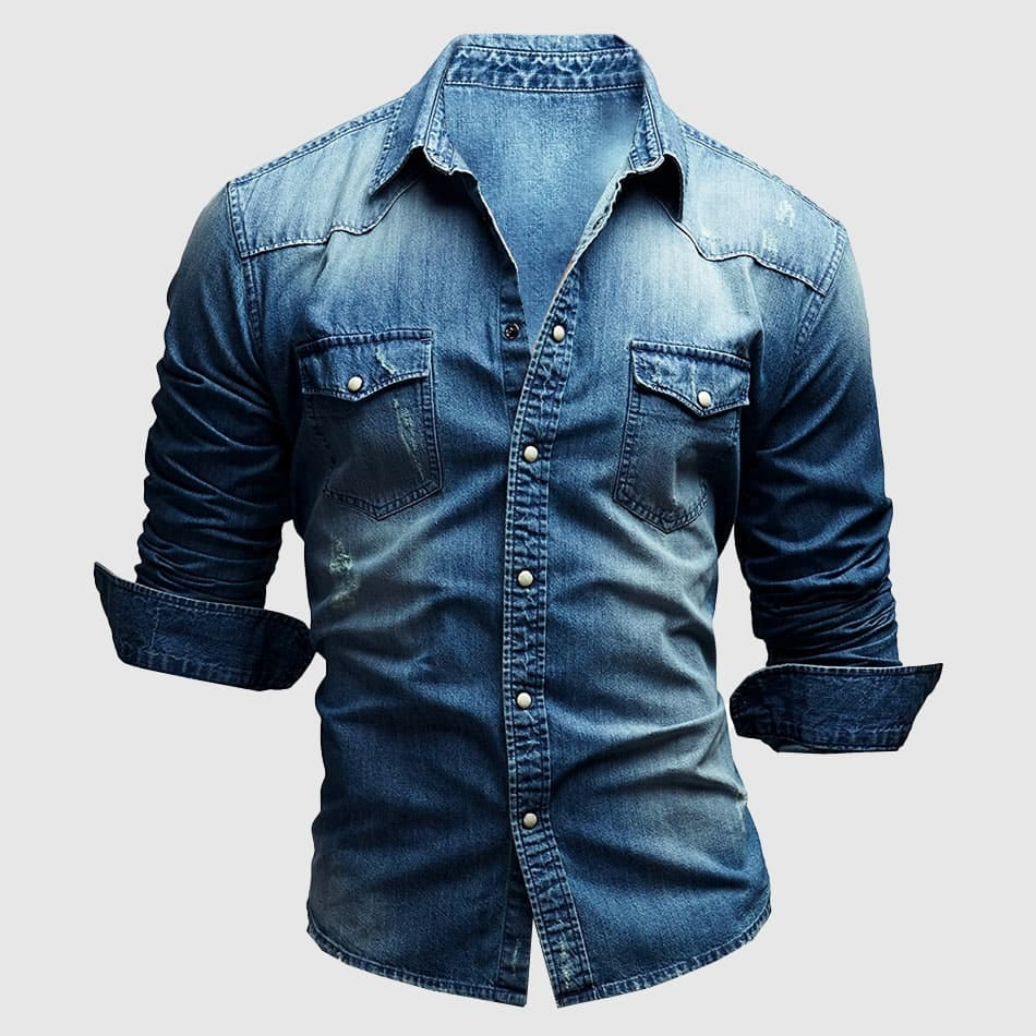 THEODORE RETRO SELVEDGE DENIM SHIRT