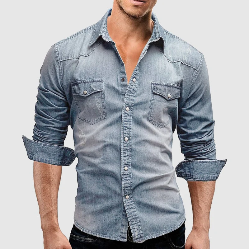 THEODORE RETRO SELVEDGE DENIM SHIRT