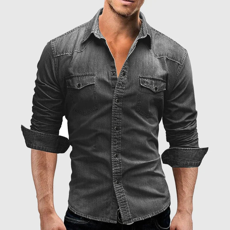 THEODORE RETRO SELVEDGE DENIM SHIRT