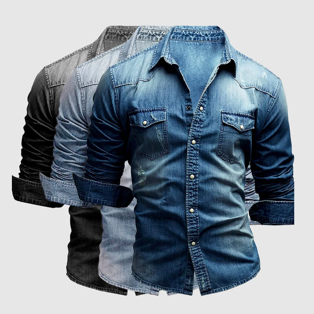 THEODORE RETRO SELVEDGE DENIM SHIRT