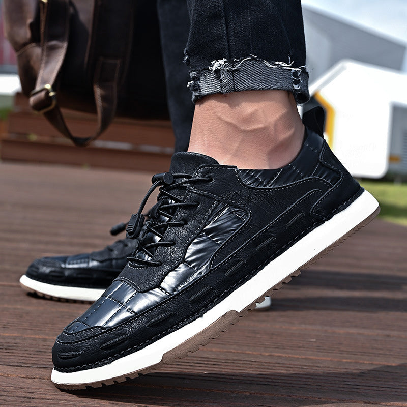 ADAM METROSTITCH LEATHER SNEAKERS