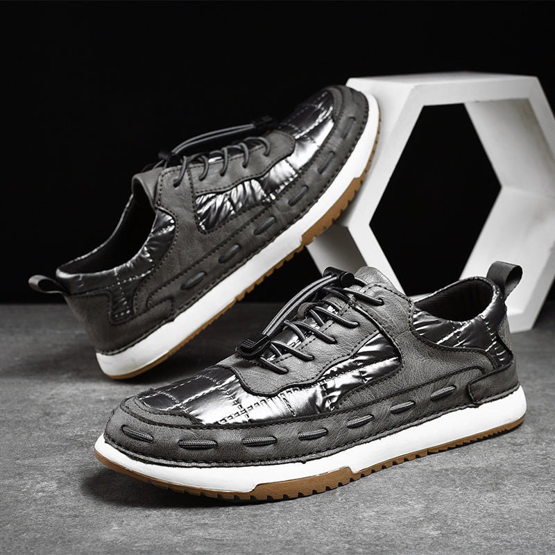 ADAM METROSTITCH LEATHER SNEAKERS