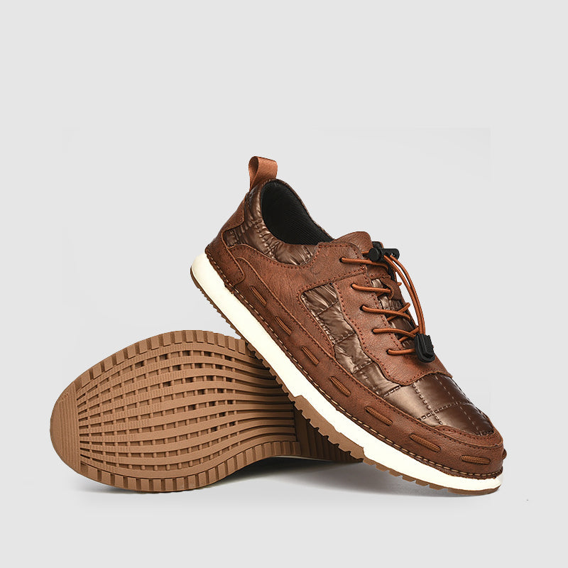 ADAM METROSTITCH LEATHER SNEAKERS