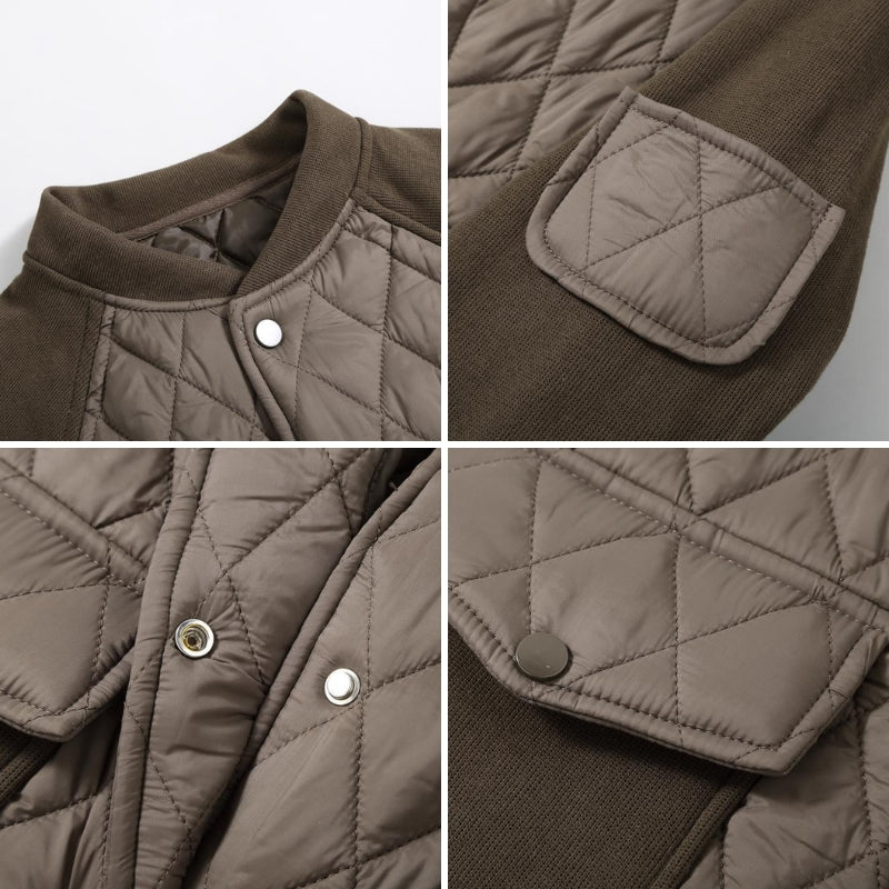 SOIREE SILK QUILTED BOMBER