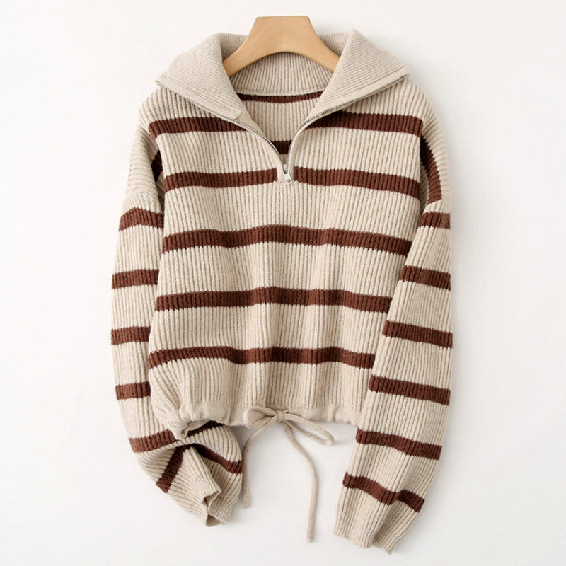 SOIREE CINCH ZIP-UP SWEATER