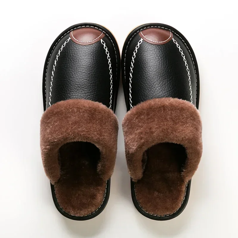 ADRIEN-RÊMY SHERPA EDGE LEATHER SLIPPER