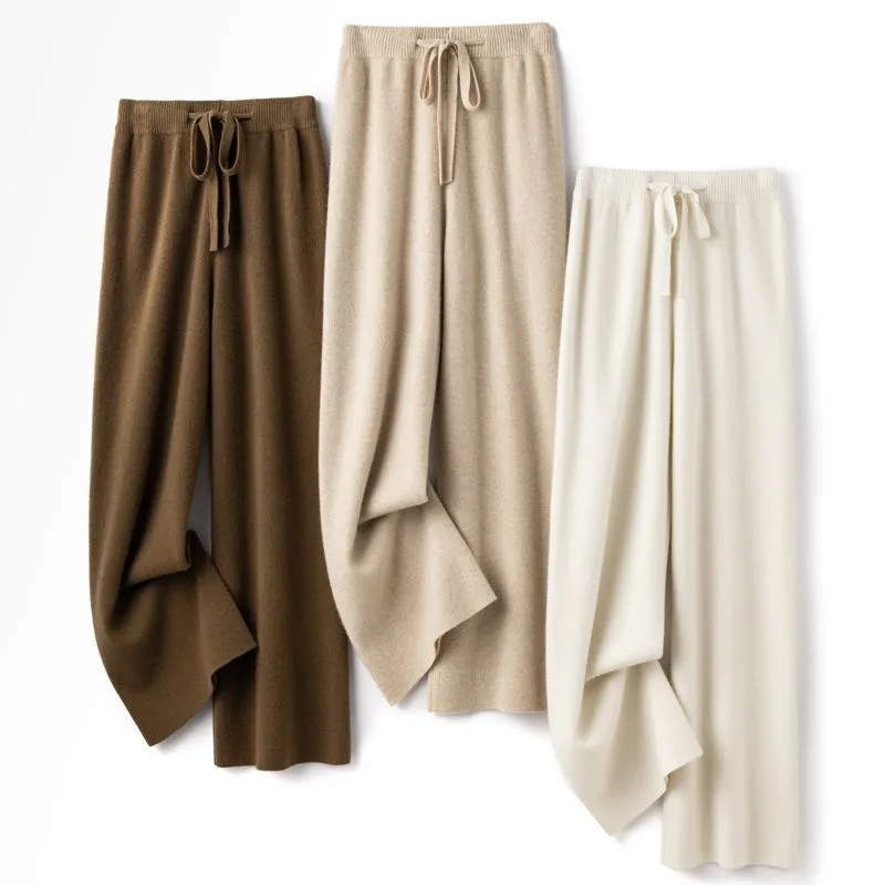 VELOURA™ CASHMERE KNIT SWEATPANTS