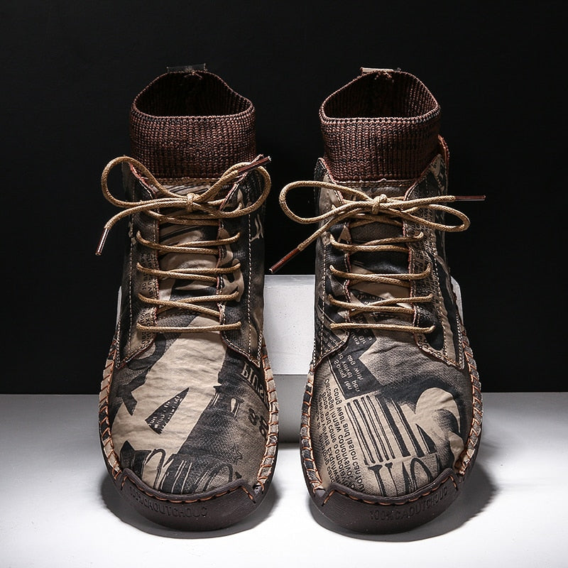 VINTAGE GAZETTE SUEDE BOOTS