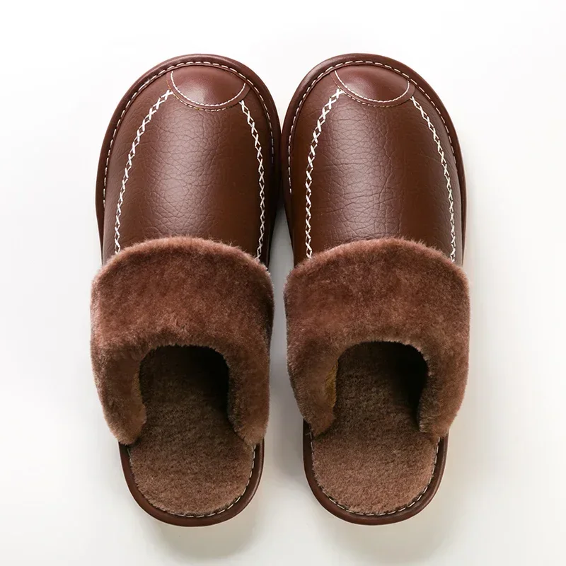 ADRIEN-RÊMY SHERPA EDGE LEATHER SLIPPER