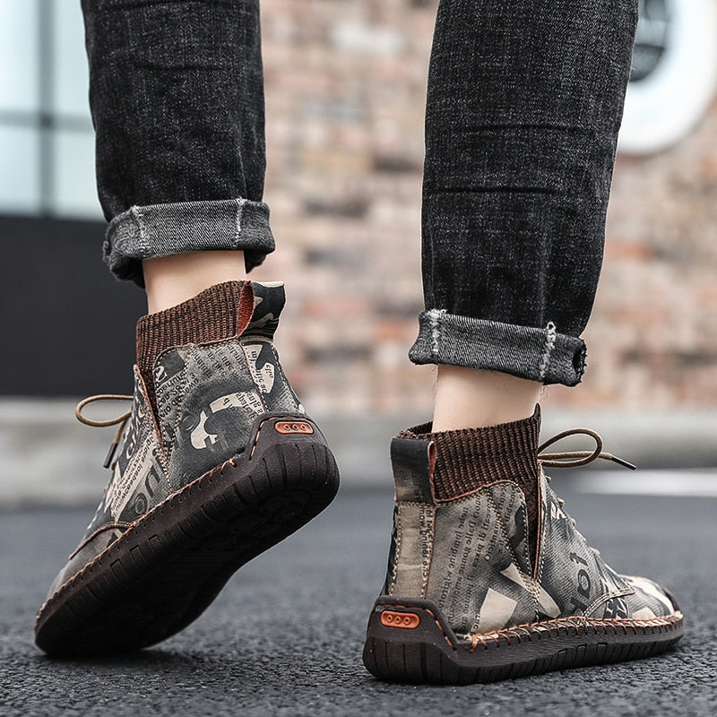 VINTAGE GAZETTE SUEDE BOOTS