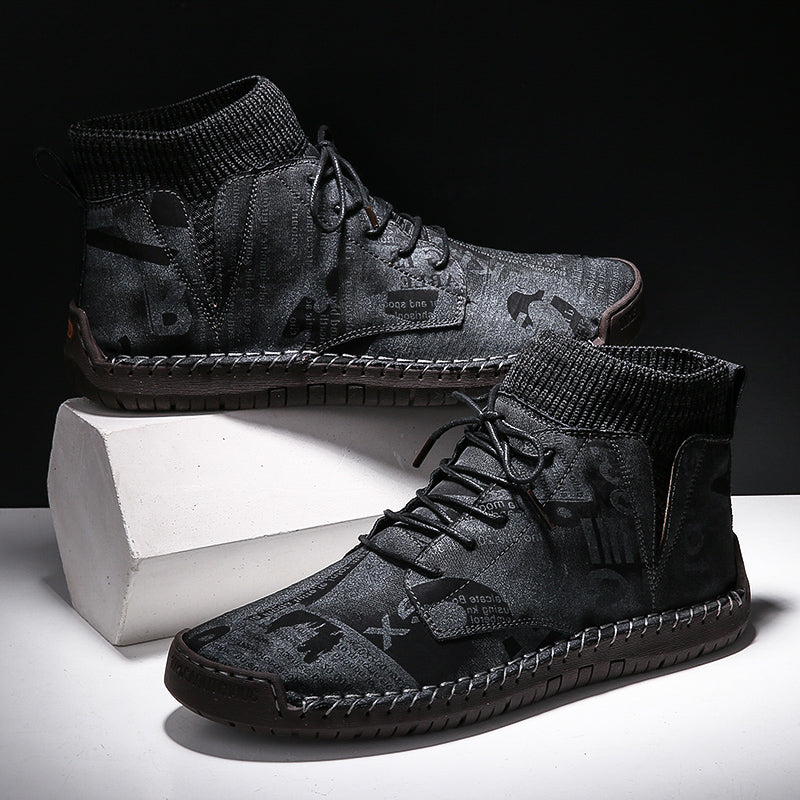 VINTAGE GAZETTE SUEDE BOOTS