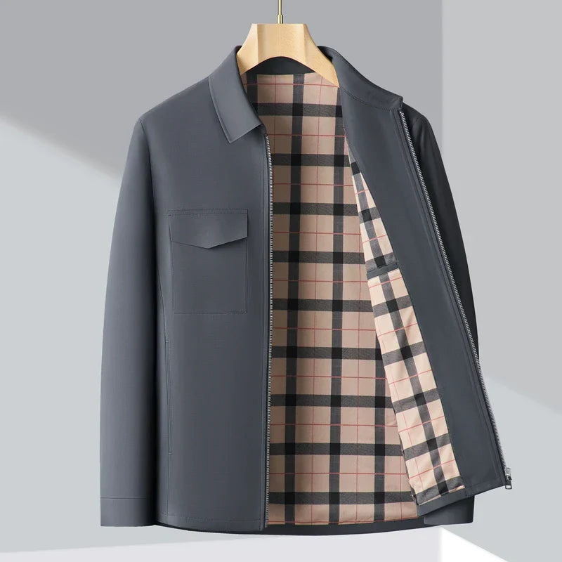 XAVIER BELVÔIR DUALCORE™ PLAID OVERCOAT