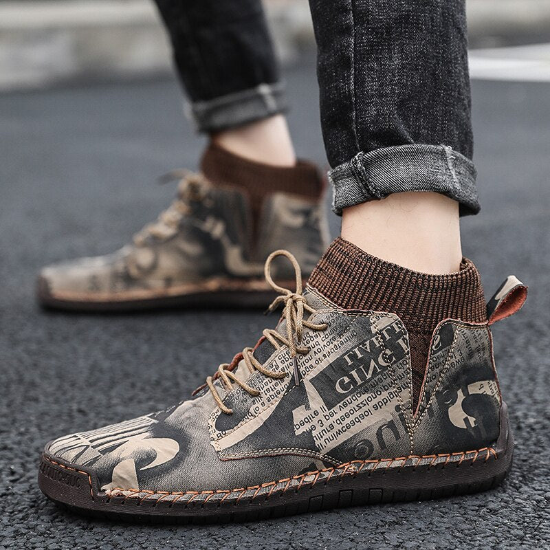 VINTAGE GAZETTE SUEDE BOOTS