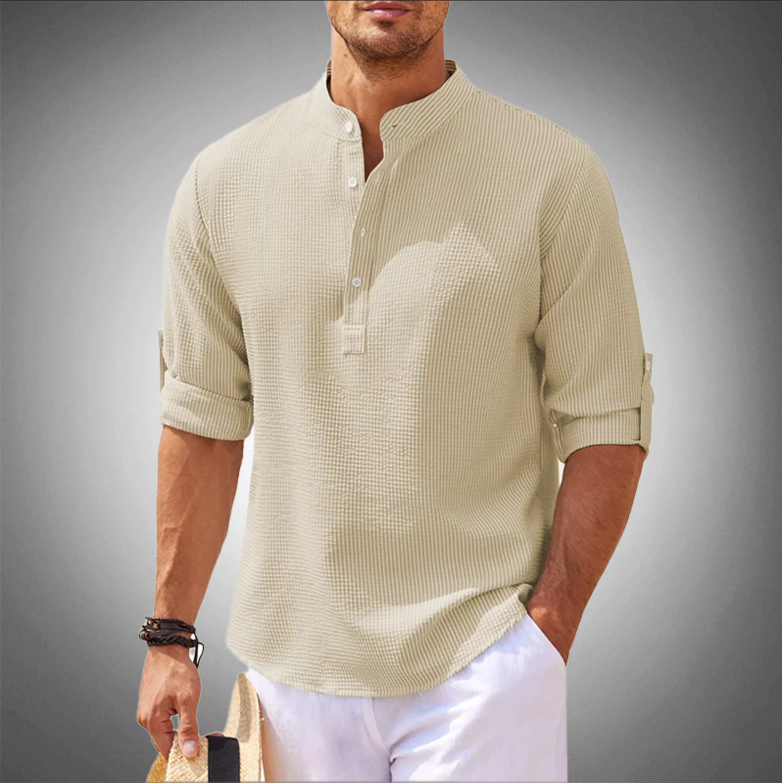 Thompson Linen Henley Shirt