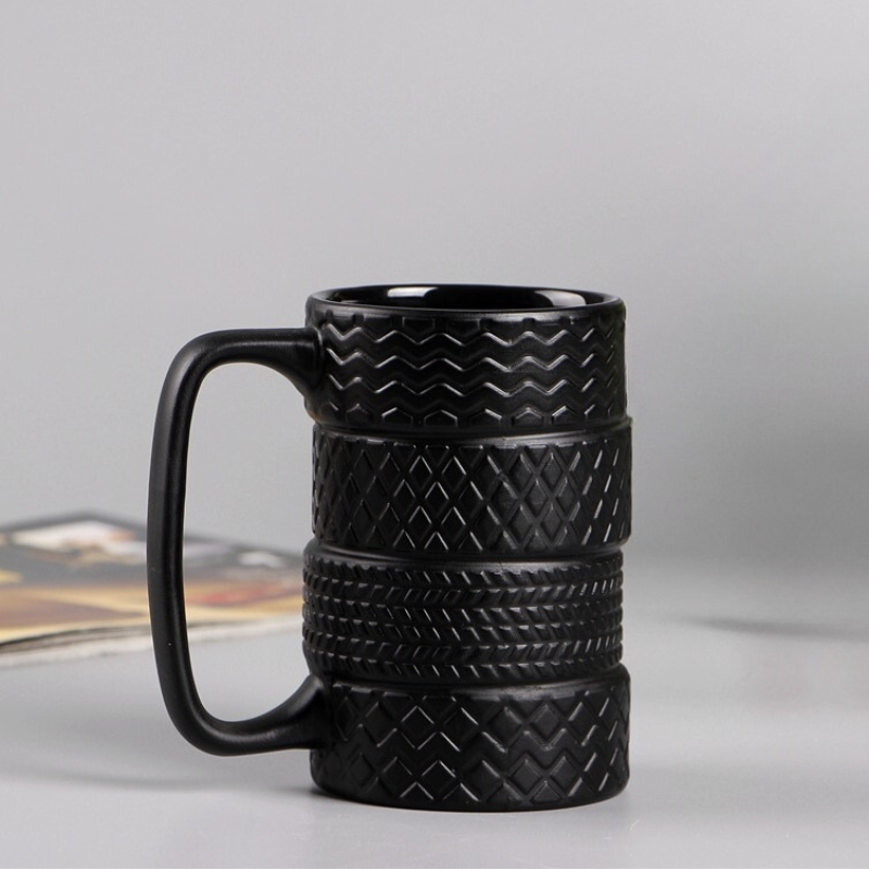 Treadzoid™ Premium Tire-Shaped Coffee Mug