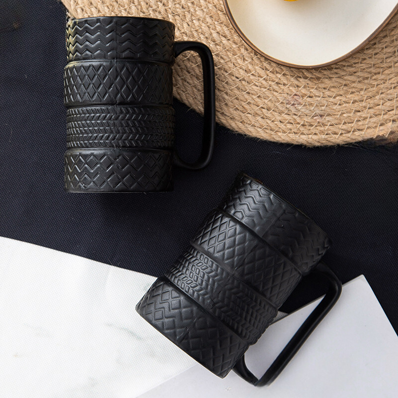 Treadzoid™ Premium Tire-Shaped Coffee Mug