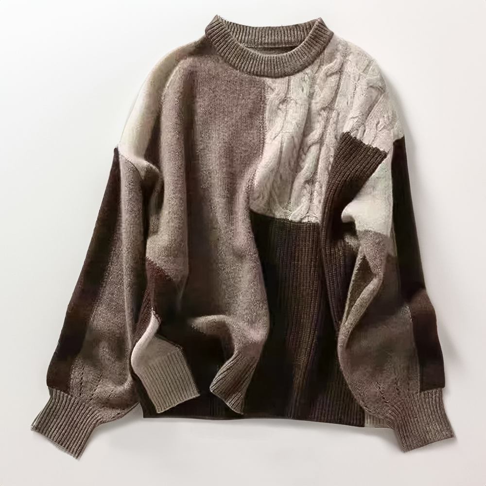 VINTAGE COUTURE PATCHWORK SWEATER