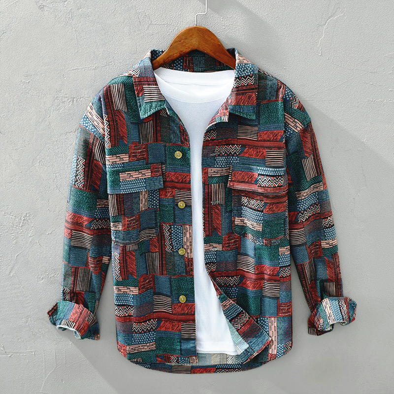VINIZIO VINTAGE PATCHWORK SHIRT