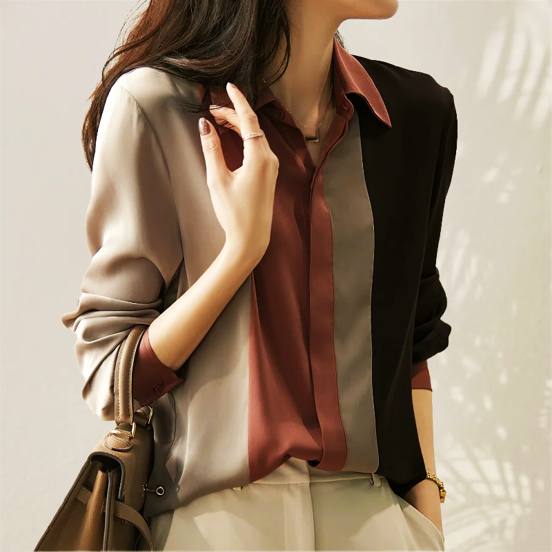 EMELIA LOTUS™ SATIN BLOUSE