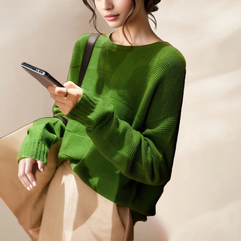 TIMELESS COUTURE PATCHWORK SWEATER