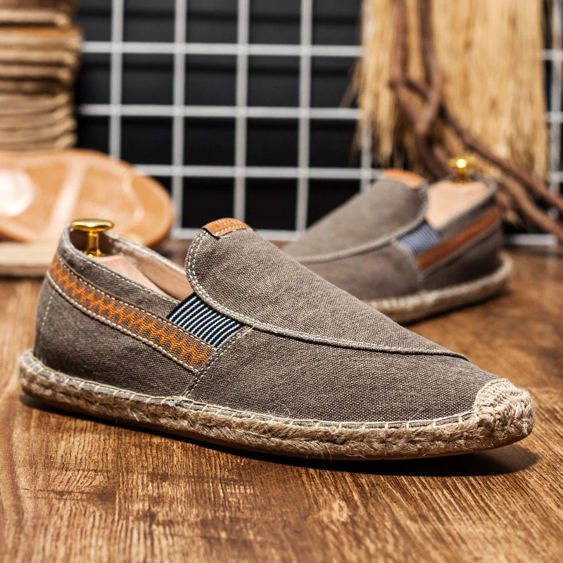 Vermillion Classic Canvas Loafers