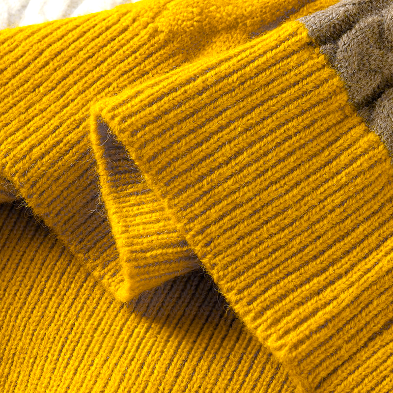 AEROVENT THREADS PATCHWORK KNIT SWEATER