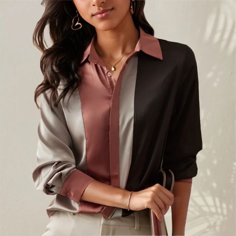 EMELIA LOTUS™ SATIN BLOUSE