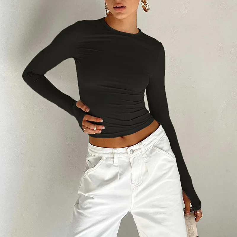 L'AMOURÉLLE LONG SLEEVE CROP TOP