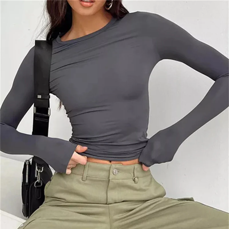 L'AMOURÉLLE LONG SLEEVE CROP TOP