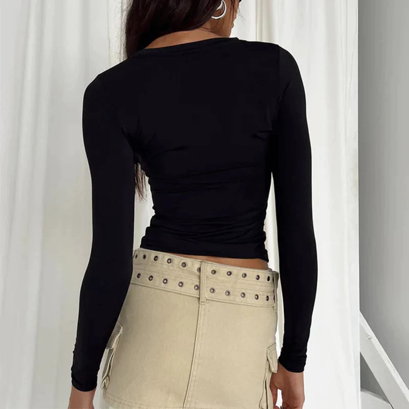 L'AMOURÉLLE LONG SLEEVE CROP TOP