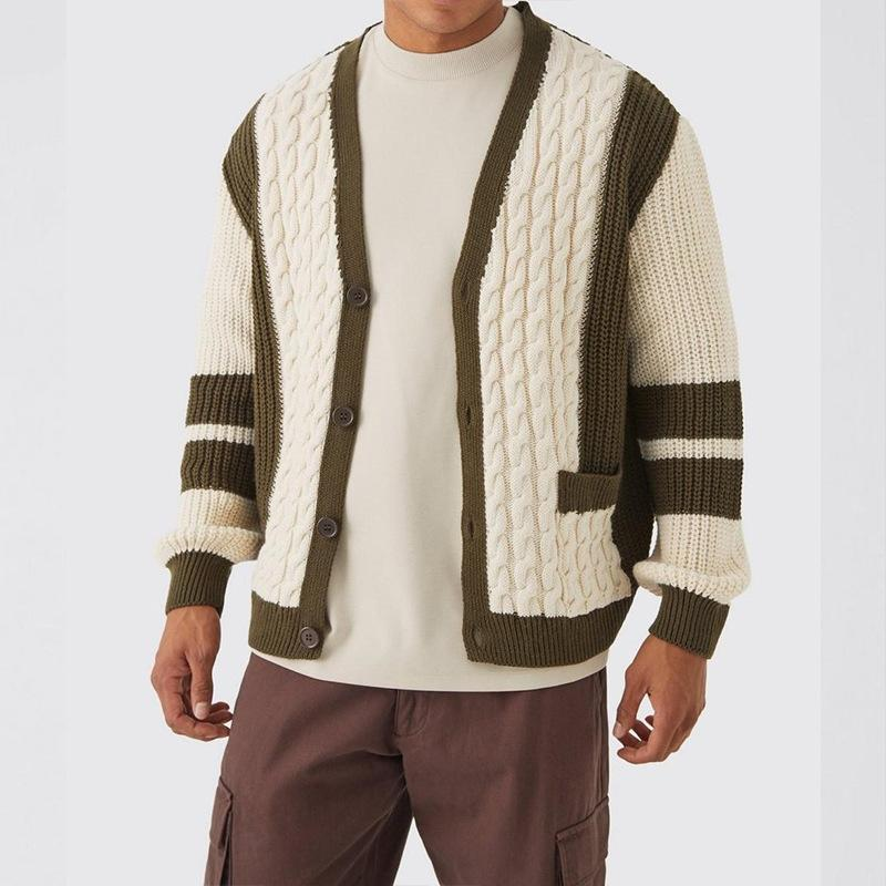 URBAN ELEGANCE JACQUARD KNIT CARDIGAN