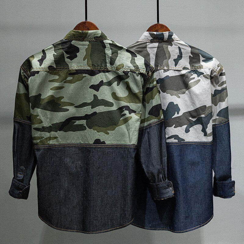 Valmont Men's Casual Camo Shirt