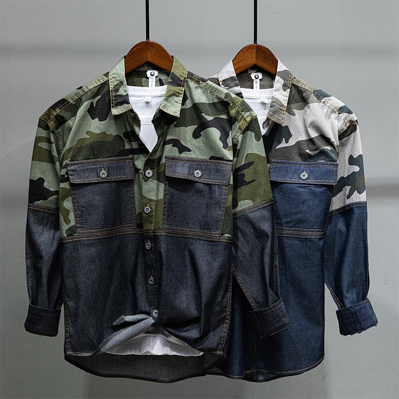 Valmont Men's Casual Camo Shirt
