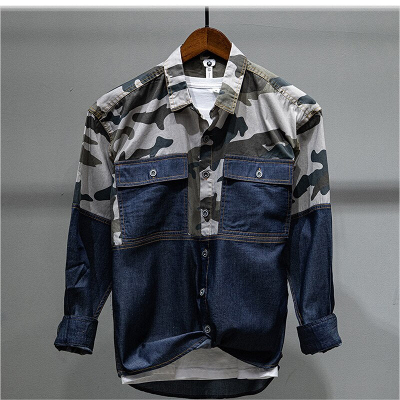 Valmont Men's Casual Camo Shirt
