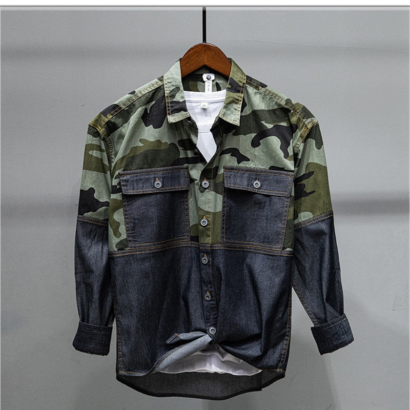 Valmont Men's Casual Camo Shirt