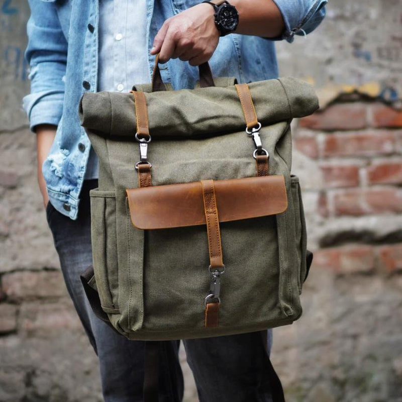 Trailmaster Multi-Strap Canvas Backpack