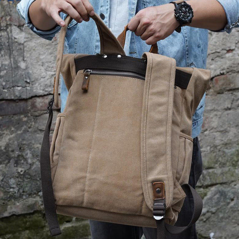 Trailmaster Multi-Strap Canvas Backpack