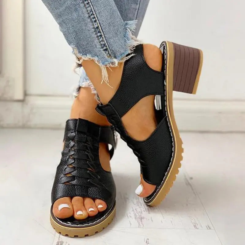 Victoria Harrington Chucky Heel Sandals