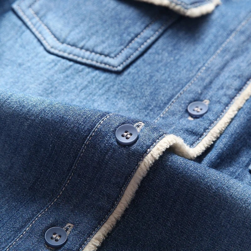 VELVETINE™ INDIGO DENIM SHIRT