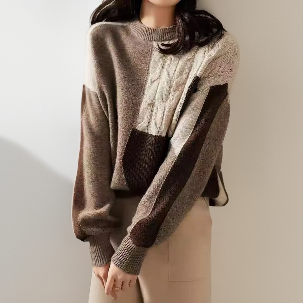 VINTAGE COUTURE PATCHWORK SWEATER